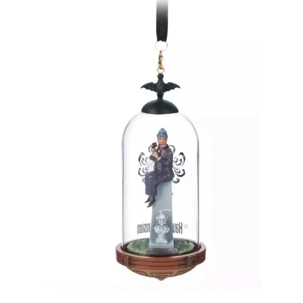 2024 Disney Parks Haunted Mansion Stretching Room Glass Ornament Set Of‎ 4 NEW